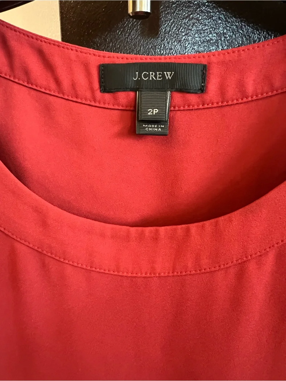 J. Crew Rust Sleeveless Blouse